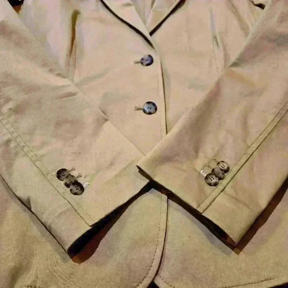 Lafayette 148 New York Thatcher Blazer In Skylight Cotton Size 10 #129 - Picture 5 of 11